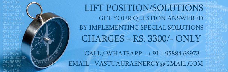 Vastu Solution for lift position