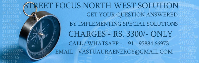 Vastu solution for Street Focus North West Effects